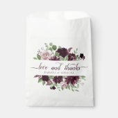 気分転換 |紫のドラマチックなワイン感謝してい愛 フェイバーバッグ (正面)