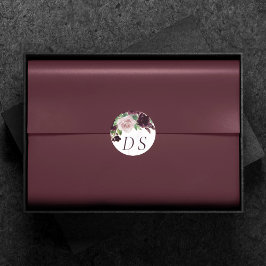 気分転換 |紫のリースの日付の変更 ラウンドシール