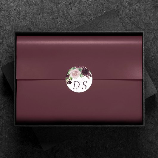 気分転換 |紫のリースの日付の変更 ラウンドシール