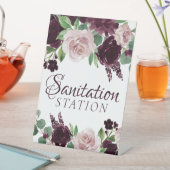 気分転換 |紫のワインの劇的な衛生 台座サイン (インサイチュ)