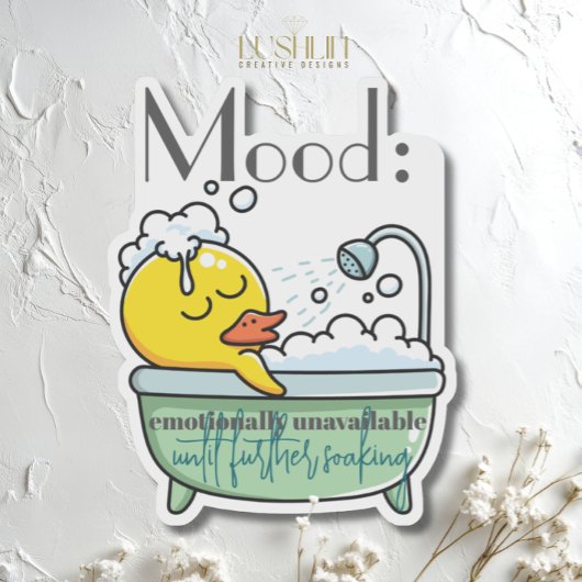 気分:さらに浸るまで感情的に利用できない シール
