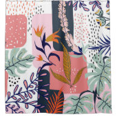 気分 |抽象芸術シモダンック・ボヘ絵画ミアン シャワーカーテン (正面)