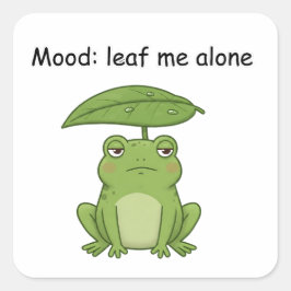 気分：私を一人で葉を落とす スクエアシール