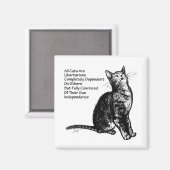 気前のいい猫 マグネット (正面/裏面)