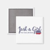 気前のいい磁石に投票する女の子 マグネット (正面/裏面)