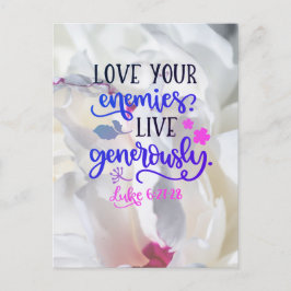 気前よく生きる ポストカード