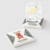 気力のOchの大理石のコースター ストーンコースター (横)