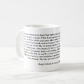 気力を奪われないで下さい コーヒーマグカップ (正面左)