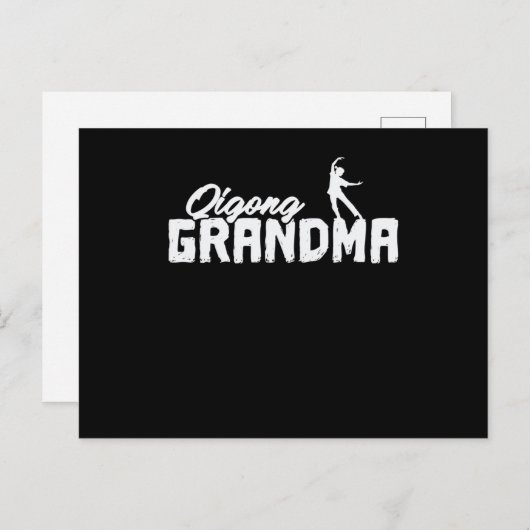 気功おばあちゃん瞑想チー ポストカード (正面/裏面)