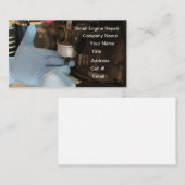 気化器清掃補修芝刈機 名刺 (正面/裏面)