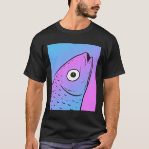 気化波ミュレットエステティックパステルゴシックフィッシュ Tシャツ