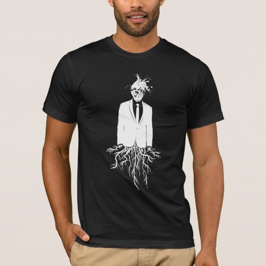 気取ったタイトルを挿入して下さい: BLKシリーズで白い Tシャツ (正面)