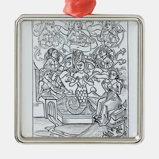 気取っているMelusine メタルオーナメント (正面)