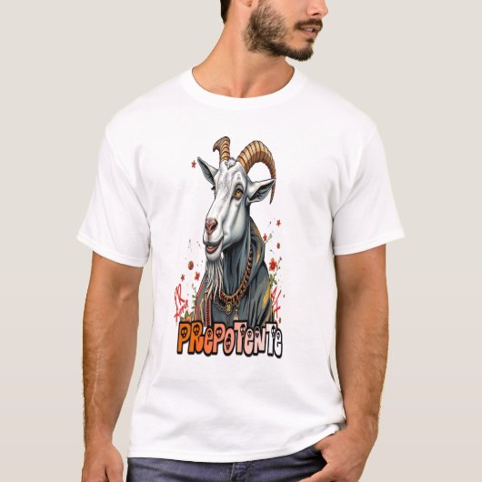 気取り屋のグラフィティアートがクールで面白い Tシャツ (正面)