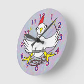 気取んだ建築業者の時計 ラウンド壁時計 (傾斜)