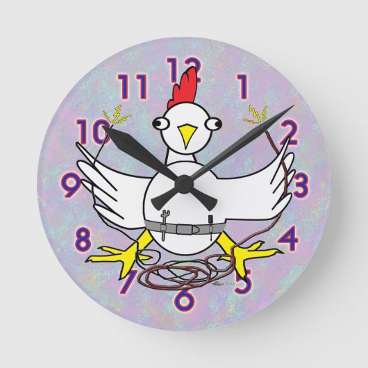 気取んだ建築業者の時計 ラウンド壁時計 (正面)