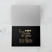 気味の悪いクモの誕生日 カード (内部)