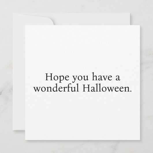 気味の悪いハッピーハローウィンカボチャイラストレーション カード (裏面)