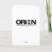 気味の悪いハロウィーン人形と皆の挨拶。 カード (裏面)