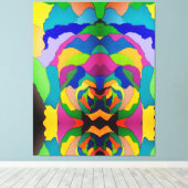 気味の悪いピエロ キャンバスプリント (インサイチュ (ウッドフロア))