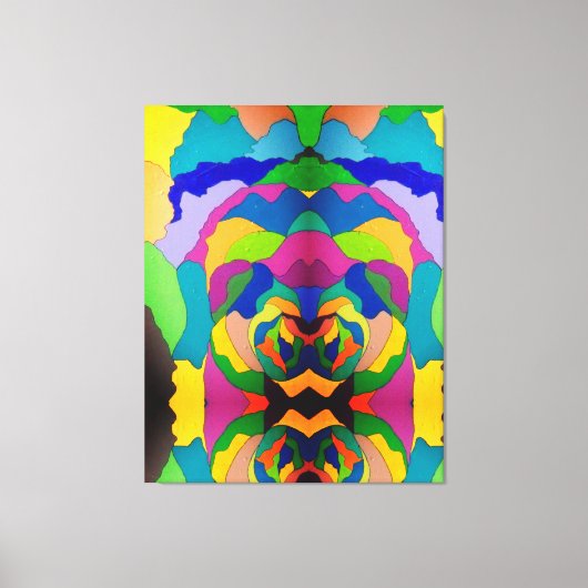 気味の悪いピエロ キャンバスプリント (正面)