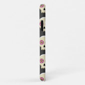 気味の悪い可愛いかわいいゴシックスカル花柄 Case-Mate iPhoneケース (裏面/右)