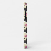 気味の悪い可愛いかわいいゴシックスカル花柄 Case-Mate iPhoneケース (裏面/左)