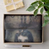 気味の悪い小さな女の子歩く 薄葉紙 (ギフト)