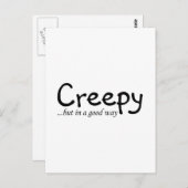 気味悪いが良い方法で ポストカード (正面/裏面)