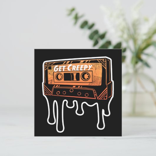 気味悪いカセットのテープを滴らせるハロウィーン音楽を手に入れる 招待状 (スタンド正面)