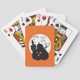 気味悪いカボチャトリック・オア・トリート トランプ