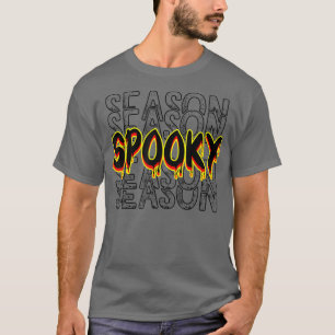 気味悪いシーズンは、レトロハロウィーンスポック Tシャツ