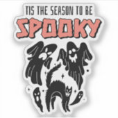 気味悪いハロウィン不気味の季節 シール (正面)
