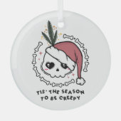 気味悪い季節だ ガラスオーナメント (正面)