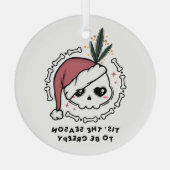 気味悪い季節だ ガラスオーナメント (裏面)