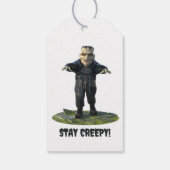 気味悪くしてろ！フランケンシュタインのモンスターギフトラベル ギフトタグ (裏面)