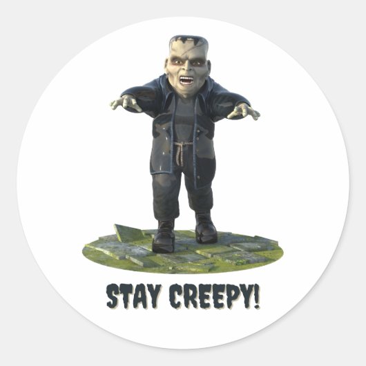 気味悪くしてろ！フランケンシュタインモンスター ラウンドシール (正面)