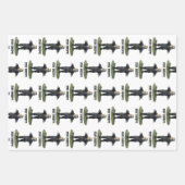 気味悪くしてろ!フランケンシュタインモンスター ラッピングペーパーシート (正面)