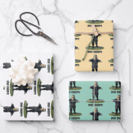 気味悪くしてろ！フランケンシュタインモンスター ラッピングペーパーシート