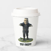 気味悪くしてろ！フランケンシュタインモンスター 紙コップ (裏面)