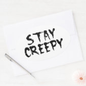 気味悪くって！ 楕円形シール (封筒)