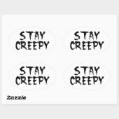 気味悪くって！ 楕円形シール (シート)