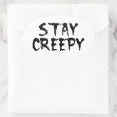 気味悪くって！ 楕円形シール (バッグ)