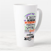 気味悪く神秘的不気味だ カフェラテマグ (右アングル)