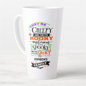 気味悪く神秘的不気味だ カフェラテマグ (左アングル)