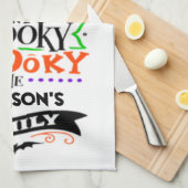 気味悪く神秘的不気味だ キッチンタオル (四つ折り)