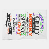 気味悪く神秘的不気味だ キッチンタオル (横)