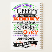 気味悪く神秘的不気味だ プランナー手帳 (裏面)