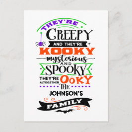 気味悪く神秘的不気味だ ポストカード