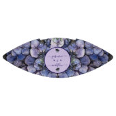 気品あるブラックフラワーのクラシックなカップル名 ウェディング アメリカンフットボール (パネル)